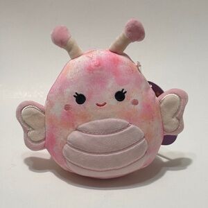 Squishmallows Eileen Butterfly Pink Plush Toy with Antennae and Wings
